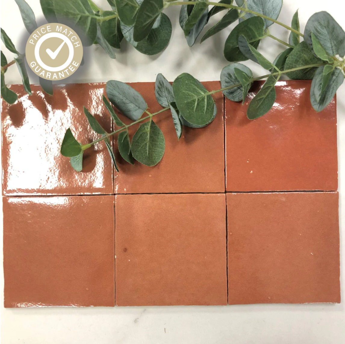 Journeyman Zellige Clay Red 10cm x 10cm