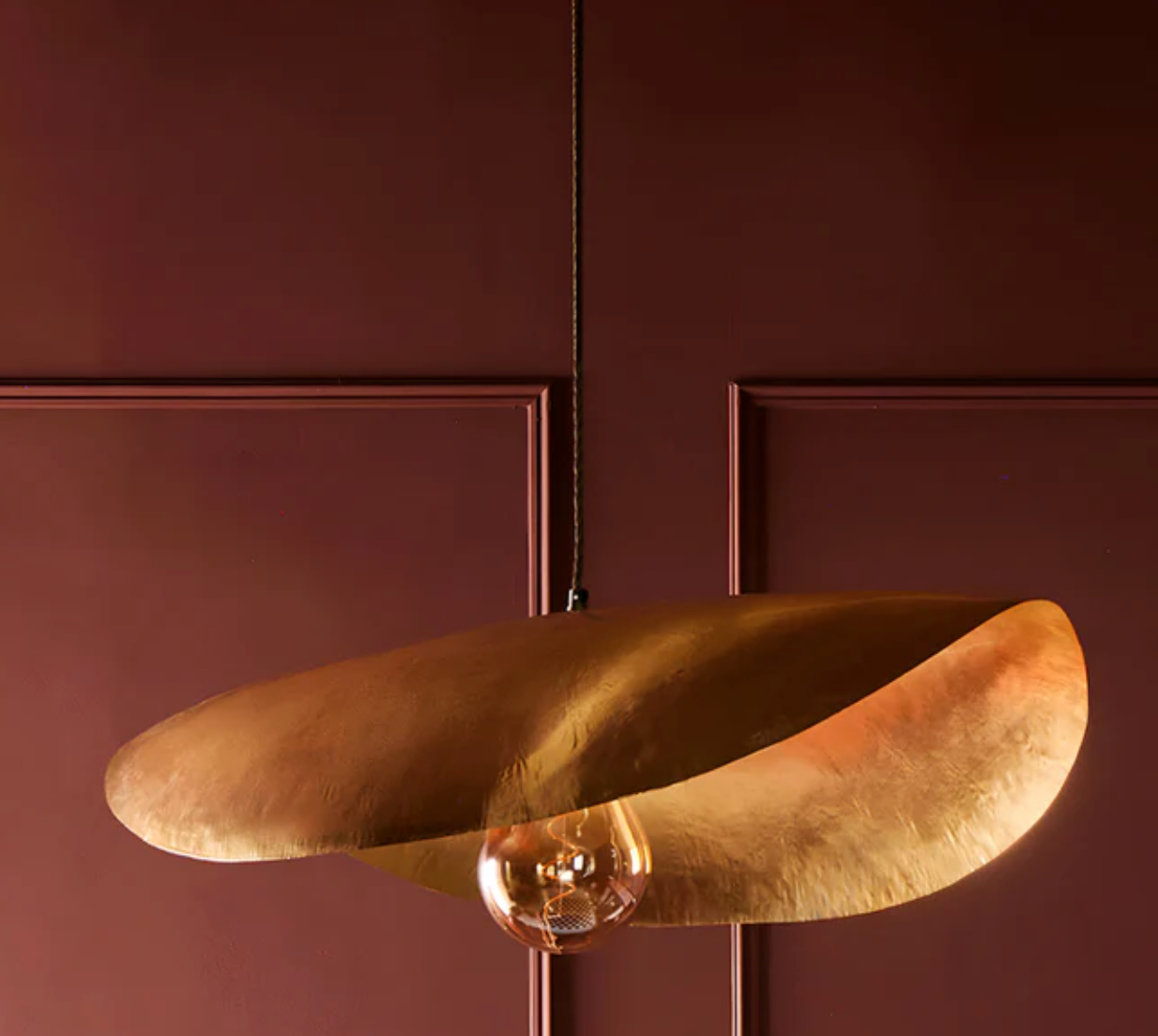 Zoltan Pendant in Brass