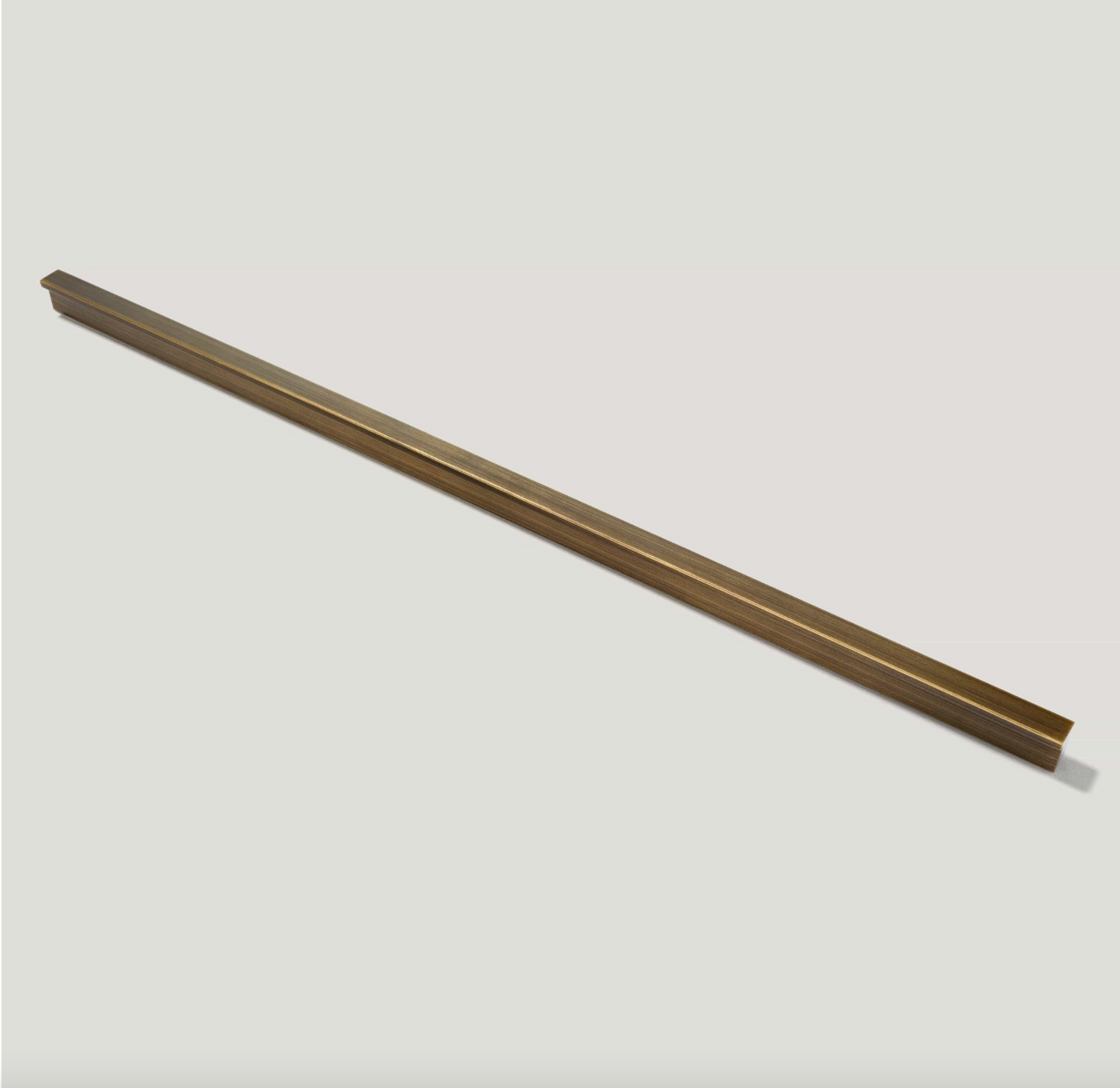 BLAKE Closet Bar Handle - Antique Brass, 420mm (375mm CC)