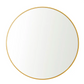Essentials Round Wall Mirror, Gold 70cm