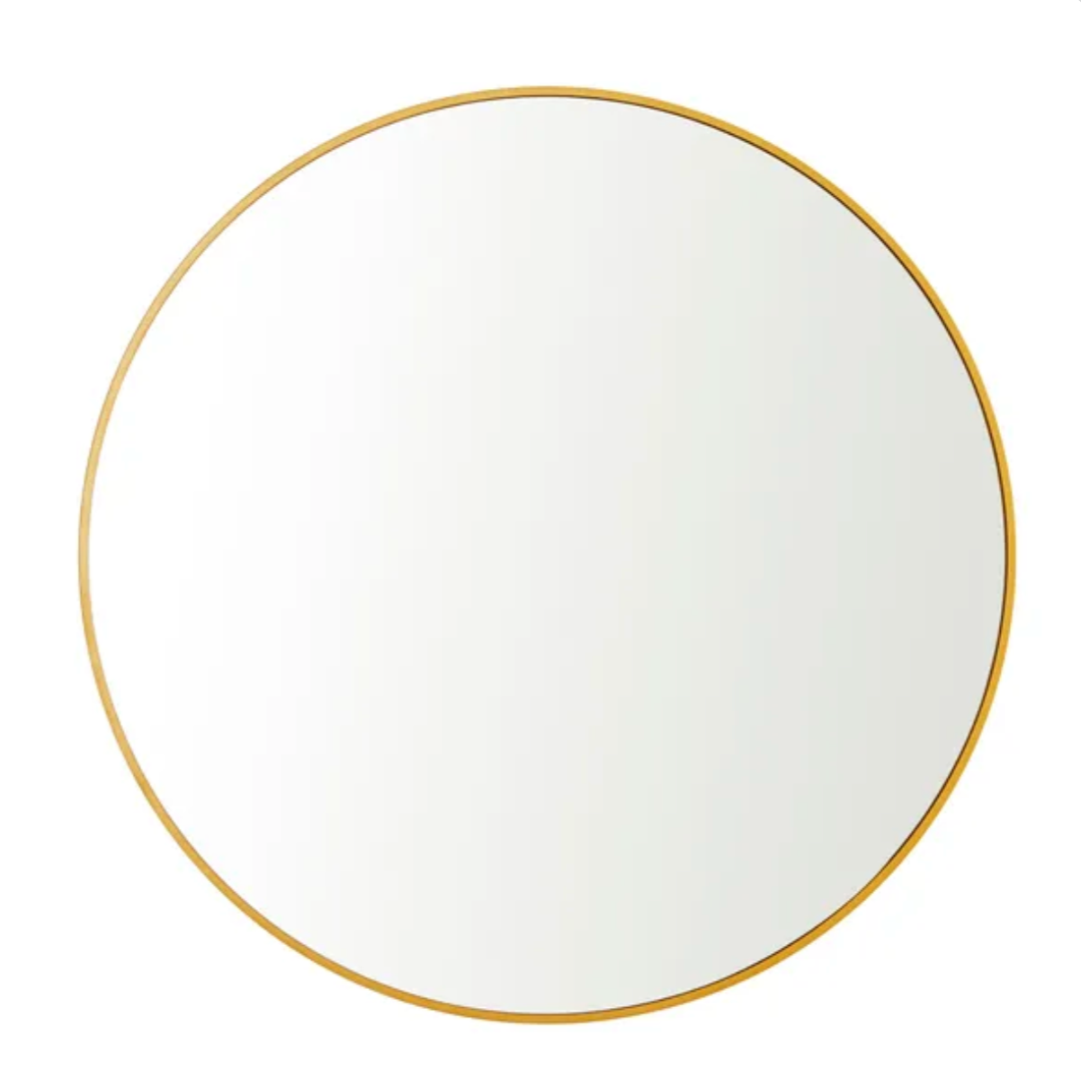 Essentials Round Wall Mirror, Gold 70cm