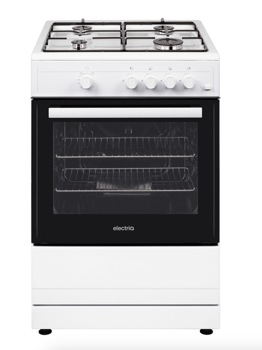 electriQ 60cm Gas Cooker - White