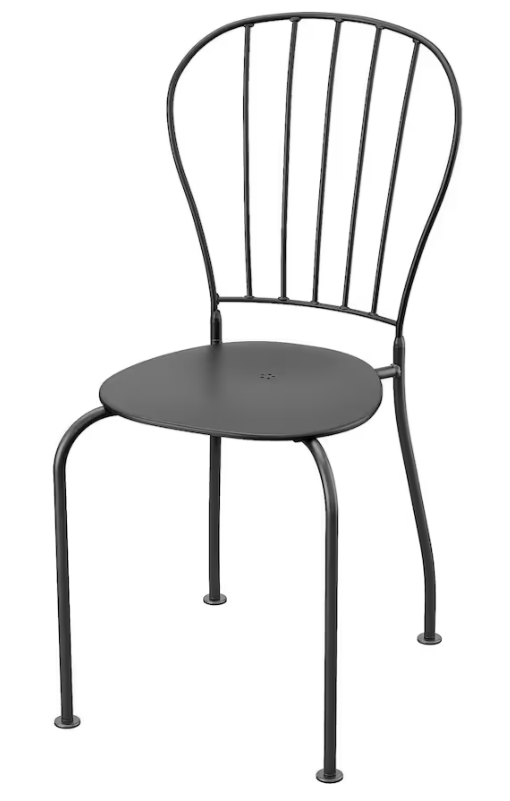 LÄCKÖ Chair, outdoor, grey
