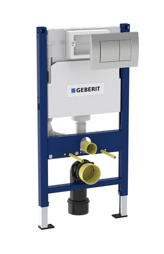 Geberit Duofix Delta 98cm Frame, Cistern & Delta 30 Square Flush Plate