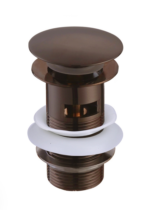 Harbour Slotted Clicker Basin Waste - Brushed Bronze