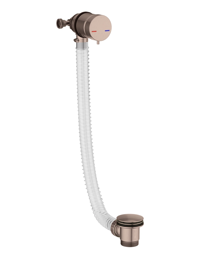 Core Overflow Bath Filler with Click Clack Waste - Brushed Bronze