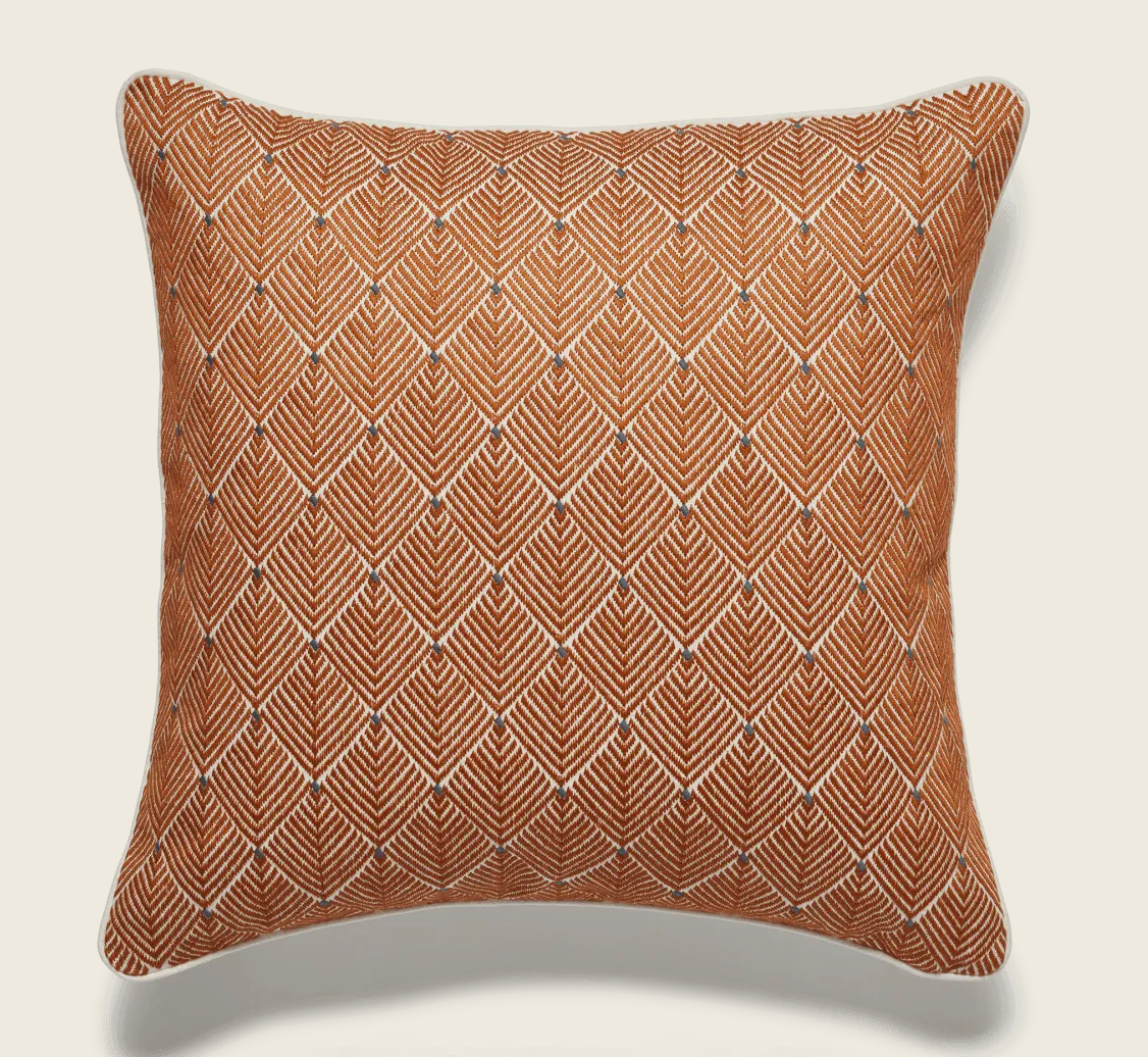 Hirkani Dot Cushion Cover - Dirty Orange, 51 x 51 cm