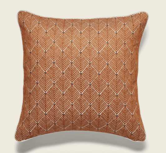 Hirkani Dot Cushion Cover - Dirty Orange, 51 x 51 cm