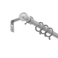 Argos Home Extendable Metal Curtain Pole - Silver