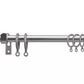 Argos Home Extendable Metal Curtain Pole - Silver