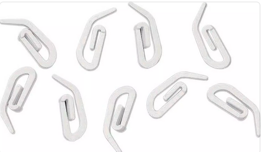 Argos Home Set of 200 Plastic Curtain Hooks - White