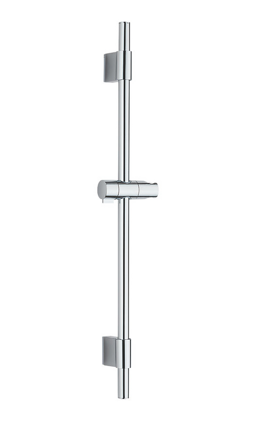 SWIRL SHOWER RAIL WITH SLIDER CHROME 700MM