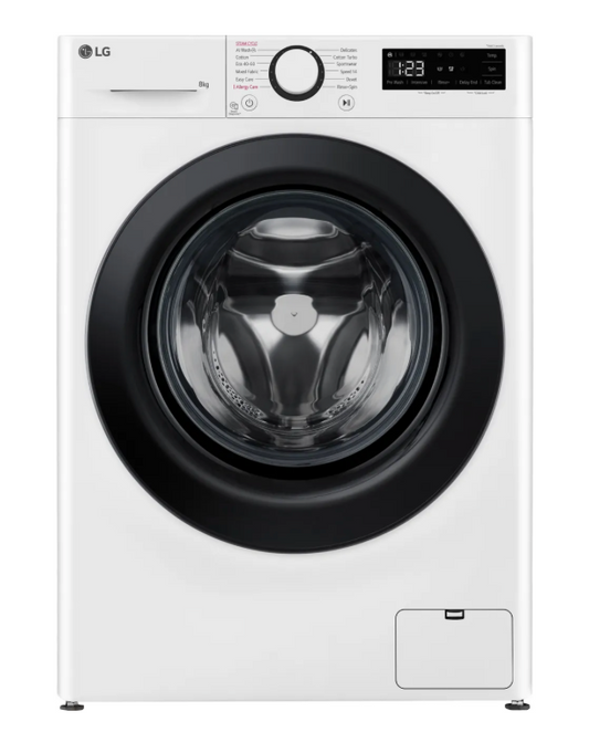 LG TurboWash F2Y508WBLN1 8kg Washing Machine with 1200 rpm - White - A Rated