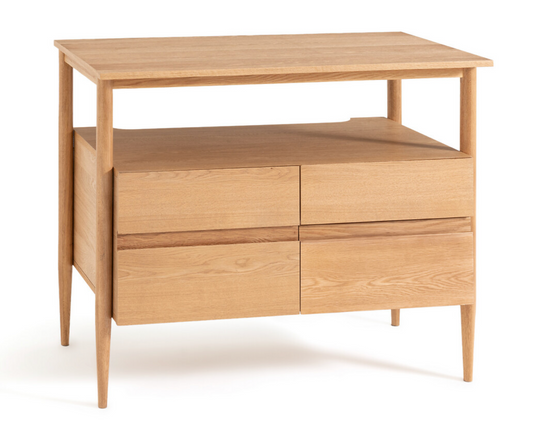 Laval Oak Veneer Bathroom Vanity Unit