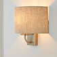 Preston Ivory Linen Shaded Wall Light