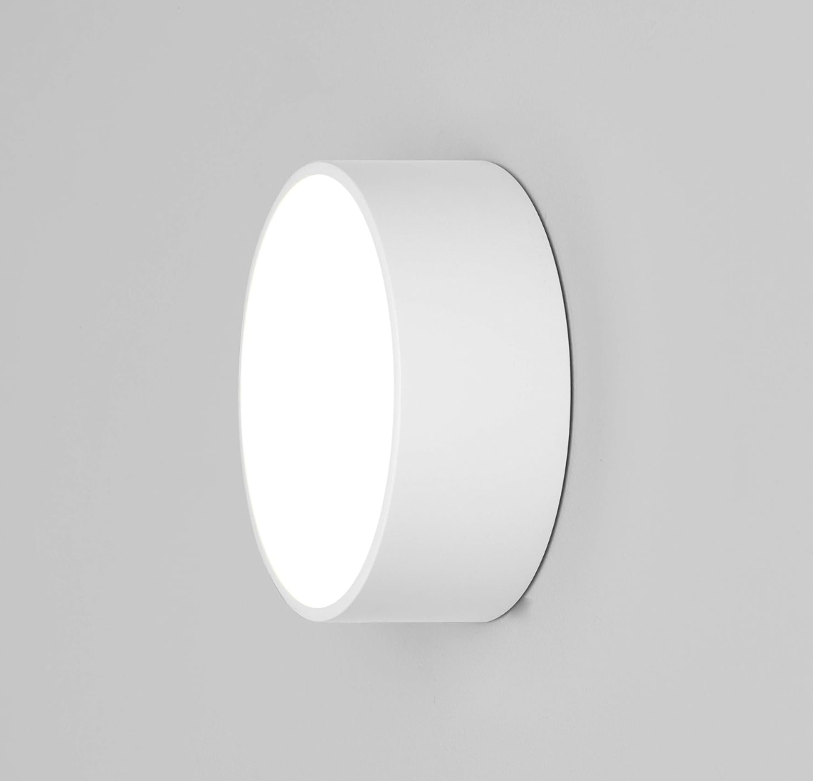 Astro Exterior Wall Light, Aluminium, 8.1 W, Textured White, 150mm