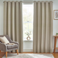 furn. Dawn Blackout Eyelet Curtains - Width x Drop - 117 x 137cm (46 x 54) - Natural