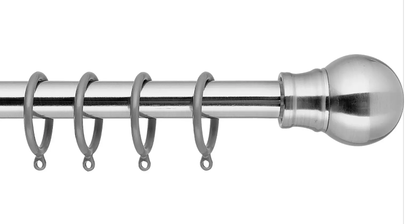 Argos Home Steel Extendable Curtain Pole - 110cm - 300cm