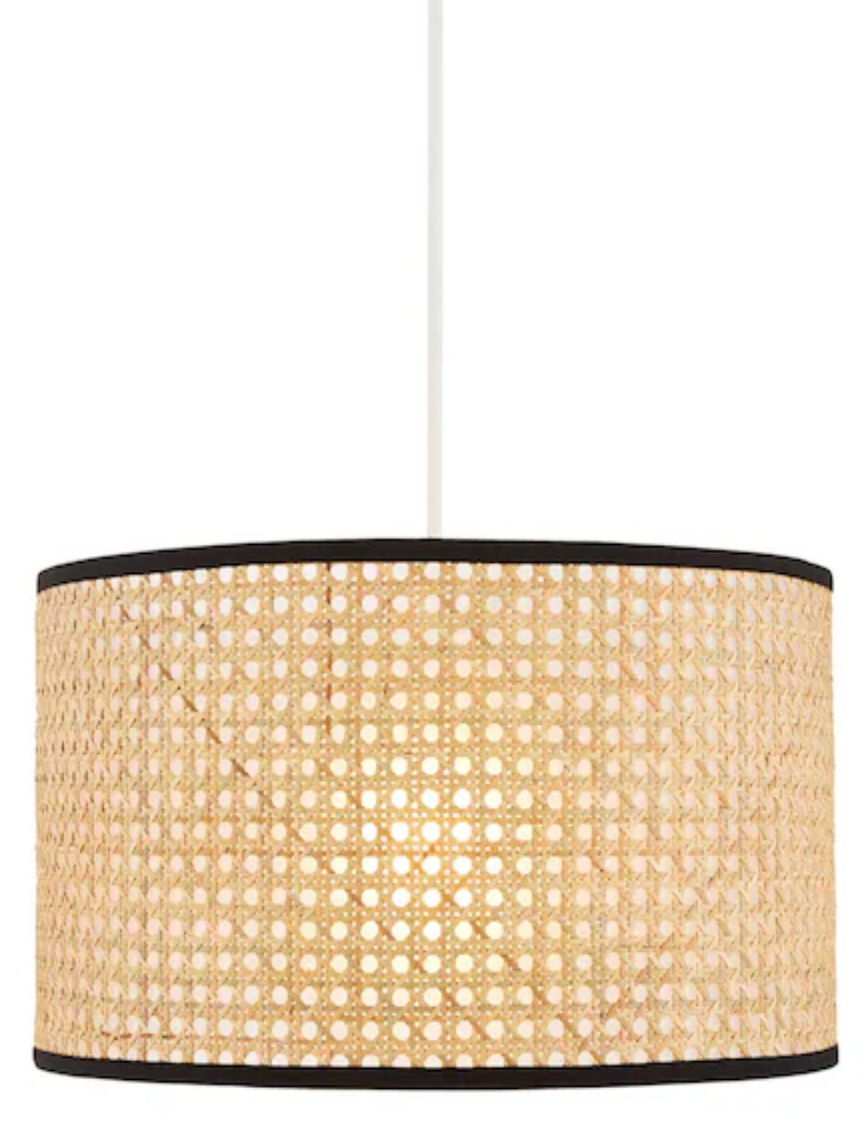BHS Natural Cane Cylinder Easy Fit Shade
