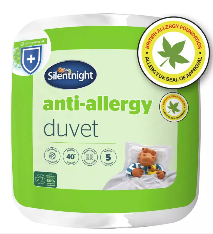 Silentnight Anti-Allergy 13.5 Tog Duvet - Superking