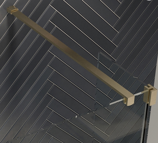 Crosswater Gallery 8 & 10 Glass to Wall Bracing Bar 1200mm - Brushed Brass