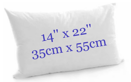 Rectangular Oblong Hollowfibre Cushion Pads Inner Inserts - Bounce Back Cushions (14x22)