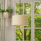 MiniSun | Small Modern Natural Fabric Drum Light Shades - Set of 2