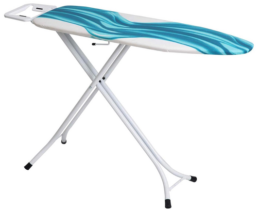 Ironing Board, Blue/White Patterned