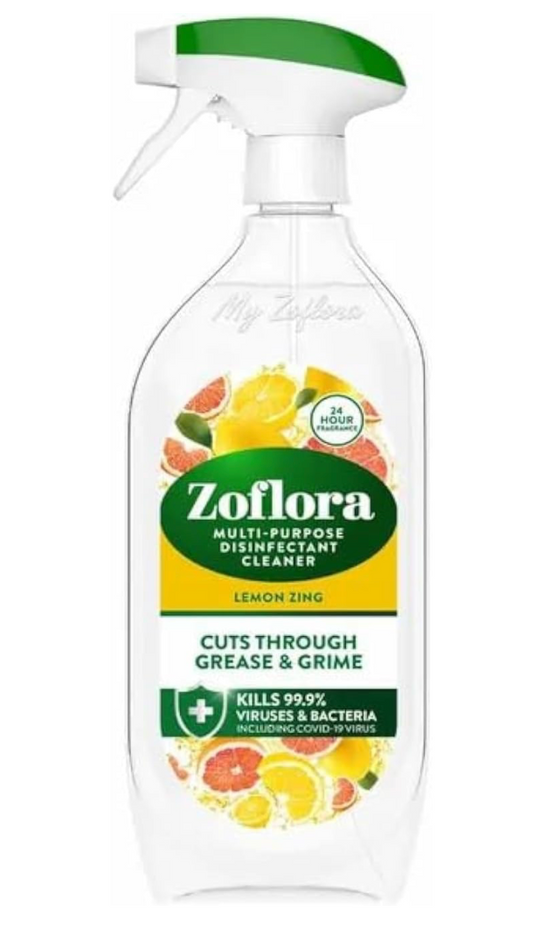 Zoflora Lemon Zing Multipurpose Disinfectant Spray, 800ML
