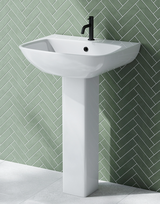 Emily 545mm Basin & Full Pedestal