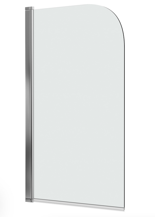 Vellamo Curved Corner Single Hinged Bath Screen - 1400 x 800mm
