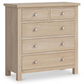 Oak Chest of Drawers 36D x 85W x 90H