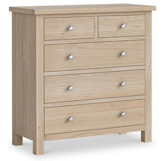 Oak Chest of Drawers 36D x 85W x 90H