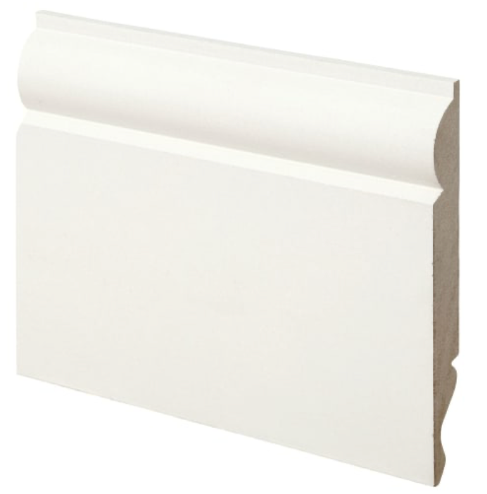 Wickes Dual Purpose TORUS/OGEE Primed MDF Skirting - 18 x 119 x 3660mm
