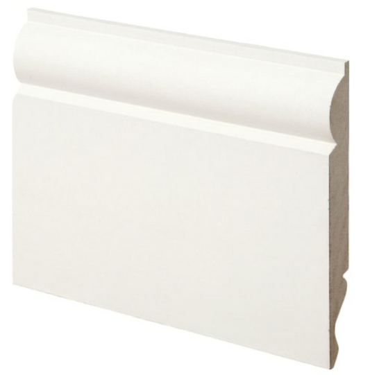Wickes Dual Purpose TORUS/OGEE Primed MDF Skirting - 18 x 119 x 3660mm