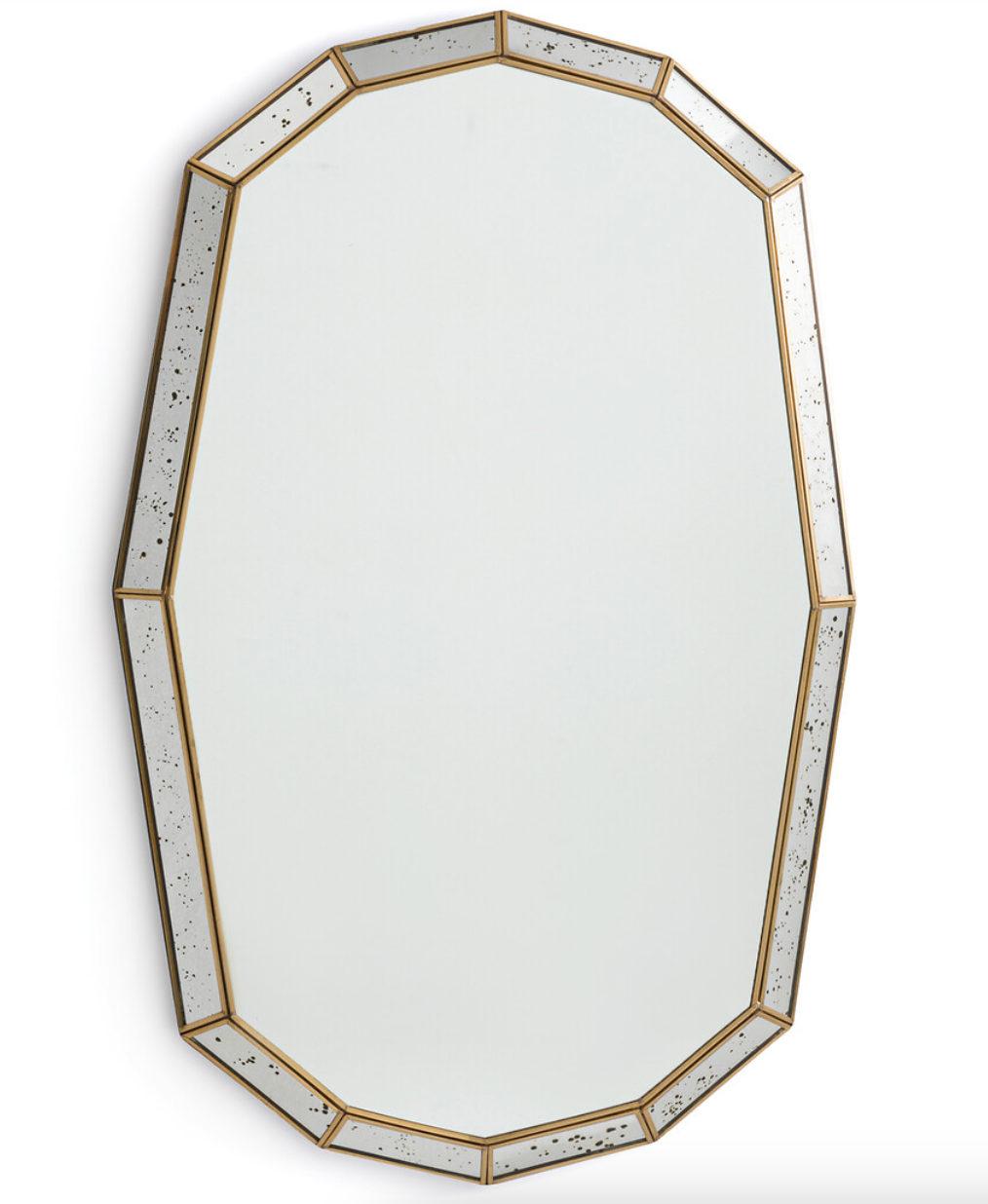Antique Glass 91cm High Mirror