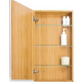Slim Bathroom Wall Cabinet, Bamboo