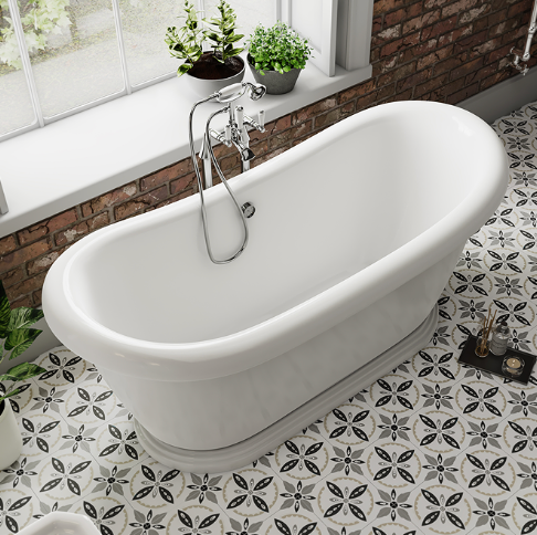 Chatsworth 1770 Double Ended Slipper Roll Top Bath