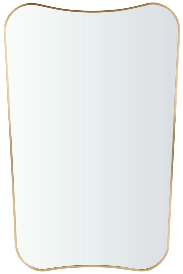 Argos Home Gold Framed Irregular Wall Mirror - 90x60cm