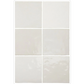 Zellige Square White Moroccan Handmade Style 13.2cm x 13.2cm