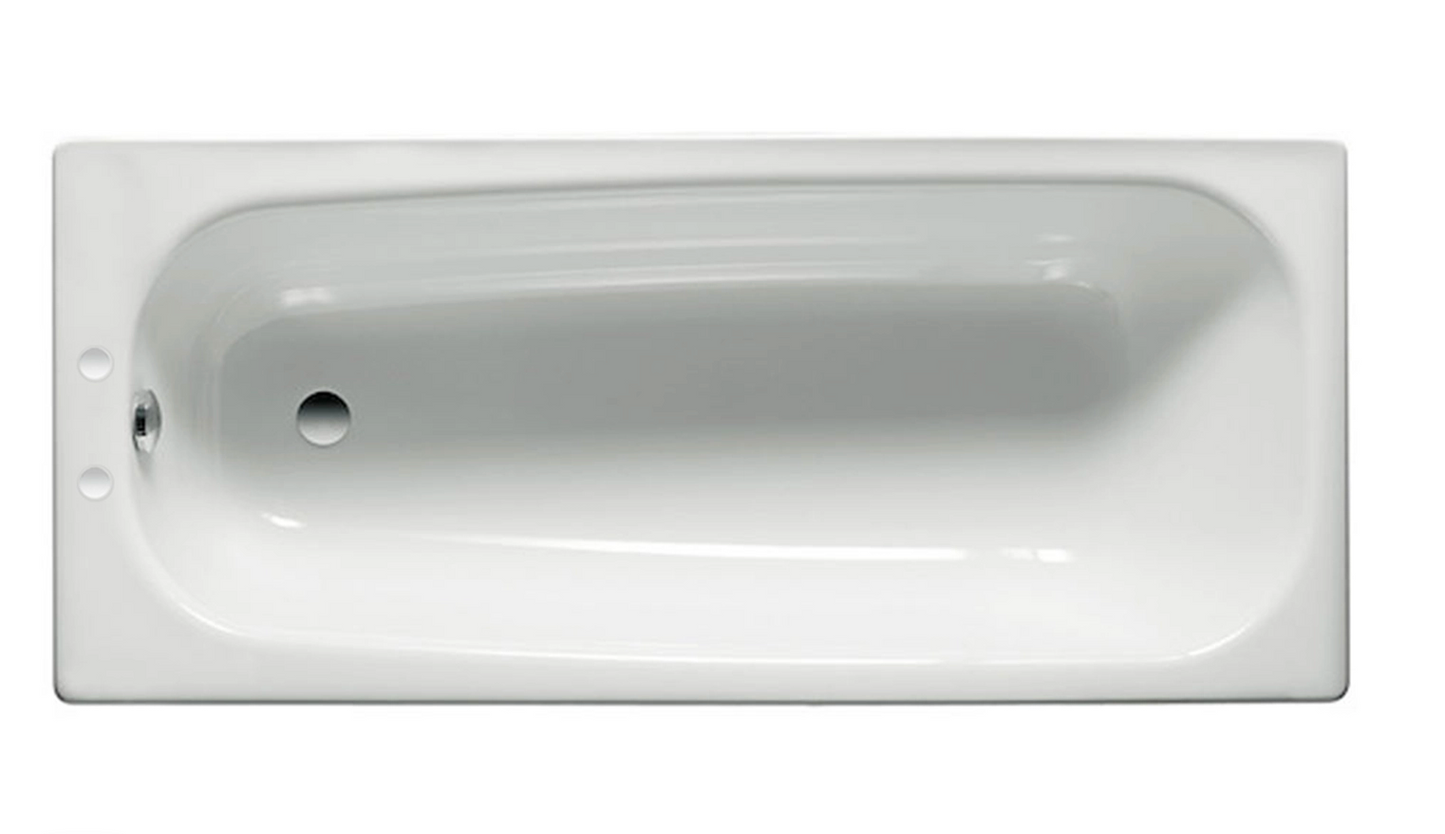 Roca Contesa Steel Bath with 2 Tap Holes - 1500 x 700mm