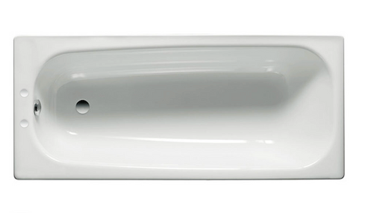 Roca Contesa Steel Bath with 2 Tap Holes - 1500 x 700mm
