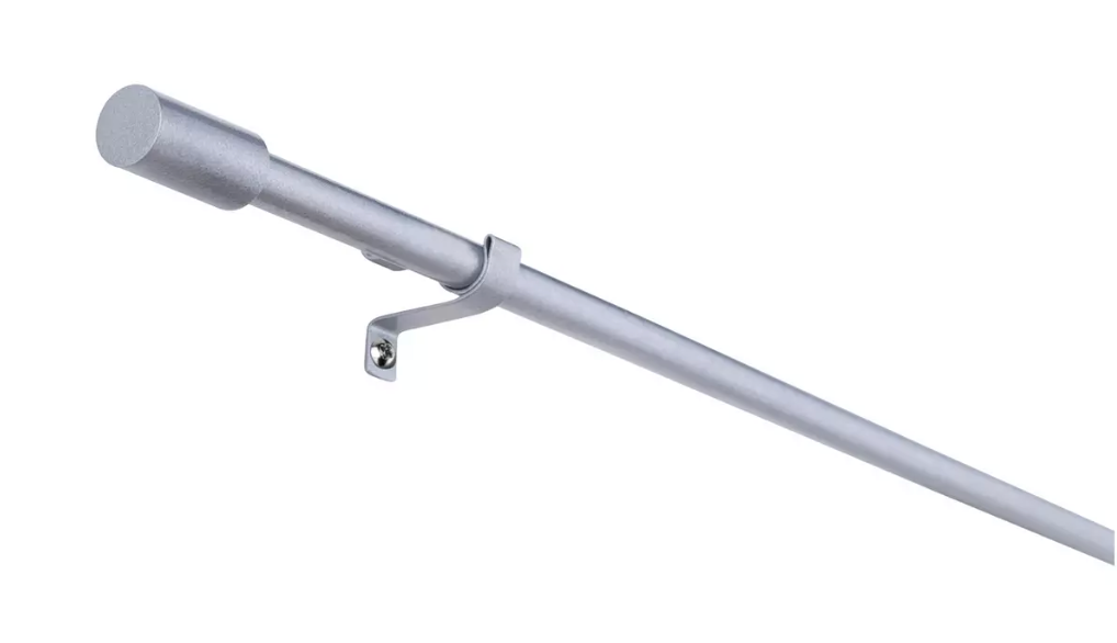 Argos Home Silver Extendable Curtain Pole, 100cm - 180cm