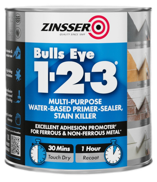 1L Zinsser Bulls Eye 123 White