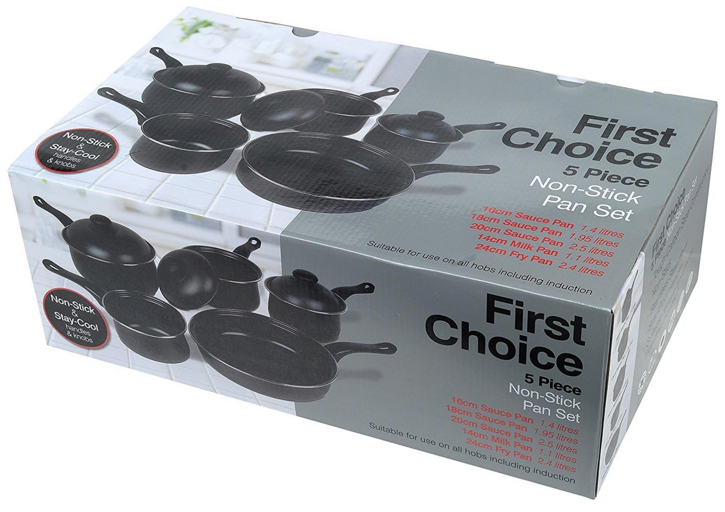 Value Plus cookware Set, aluminium, Multi-Colour