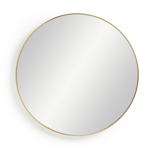 Habitat Gold Effect Round Wall Mirror - 80x80cm