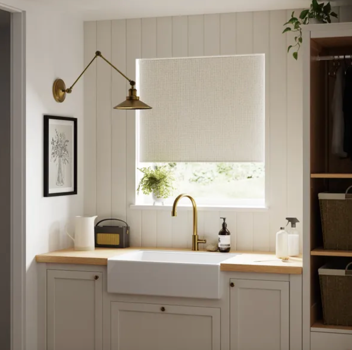 Aven Silver Blackout Roller Blind - W153 X D200CM