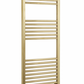 Prestige K-Rail Straight Heated Towel Rail 1200mm H x 500mm W - Brushed Brass