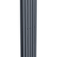 Anthracite Electric Vertical Designer Radiator 1.2kW with Wi-Fi Thermostat - Double Panel H1600xW354mm