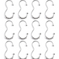 Pack of 12 3-Shaped Shower Curtain Rings
